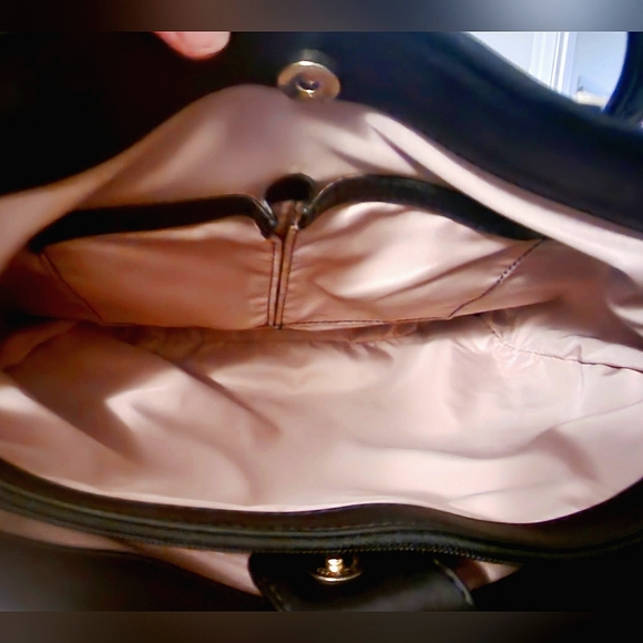 NWT NINE WEST Black and Pink Sequin Cheetah Ava handbag - Picture 8 of 13